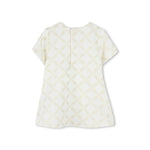 Michael Kors Kids Abito Ecrù Logo All Over per Neonate (retro)