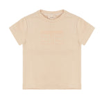 Elisabetta Franchi La Mia Bambina T-Shirt Rosa con Logo Ricamato per Neonate