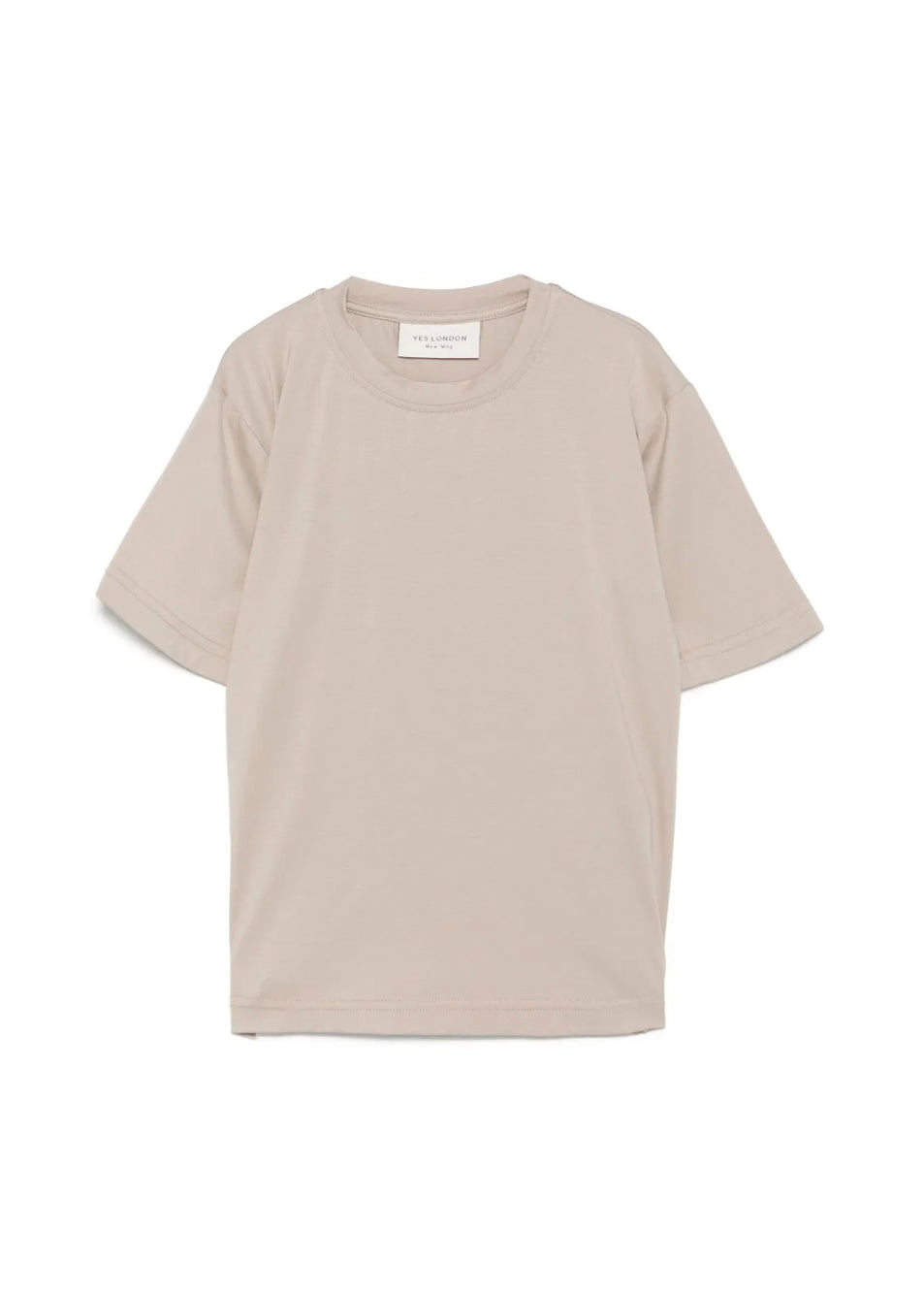 Yes london T-Shirt Beige con Tasca Posteriore per Bambini