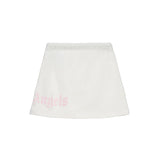 Palm Angels Kids Gonna Avorio/Rosa con Stampa Logo per Bambine