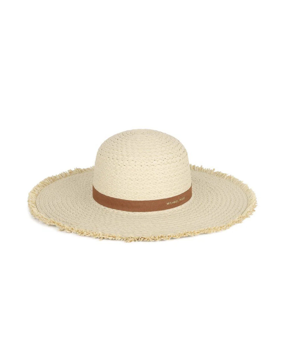 Michael Kors Kids Cappello in Paglia con Logo per Bambine