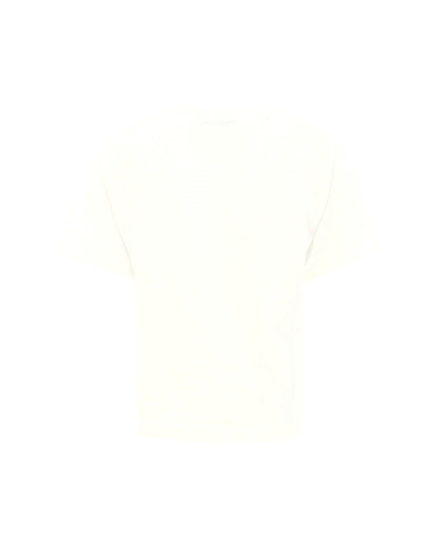 Moschino Kids - T Shirt Panna con Logo per Bambini