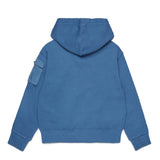 Dsquared2 Kids Felpa con Cappuccio lavagna con Maple Leaf per Bambini