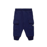 Diesel Kids Pantaloni in Tuta Blu per Neonati