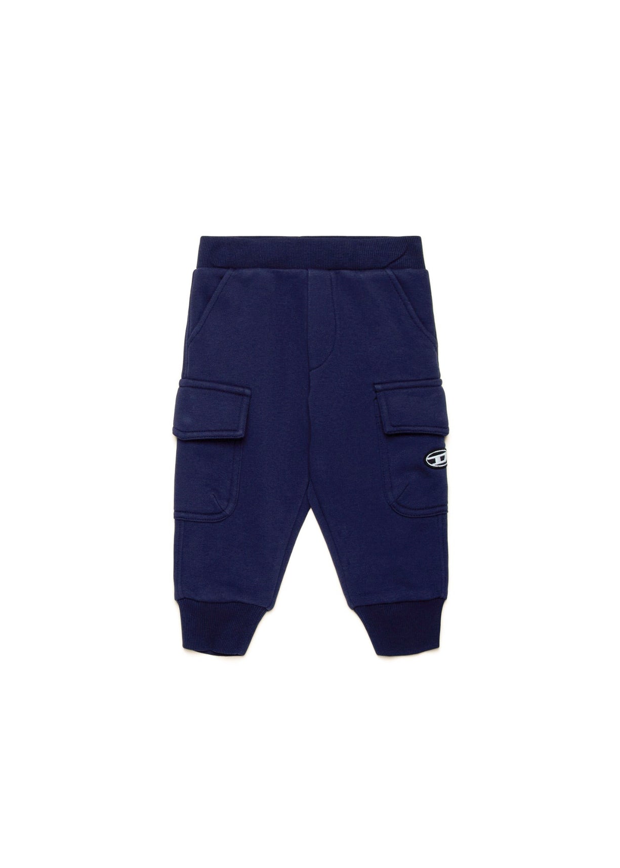 Diesel Kids Pantaloni in Tuta Blu per Neonati