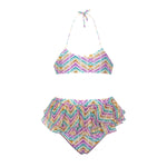 Effek Costume Bikini Fantasia con Ruches per Neonate
