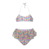 Effek Costume Bikini Fantasia con Ruches per Neonate