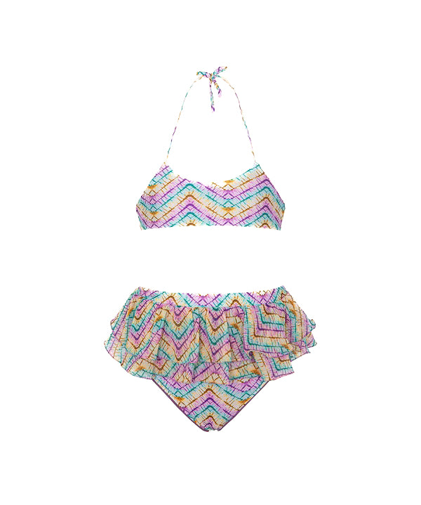 Effek Costume Bikini Fantasia con Ruches per Neonate