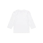 Diesel Kids T-shirt Maniche Lunghe Bianca con Logo Strass per Neonate (retro)
