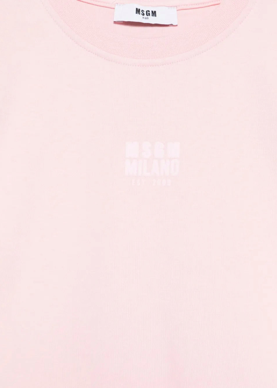 MSGM Kids Felpa Rosa Maniche Corte per Bambine