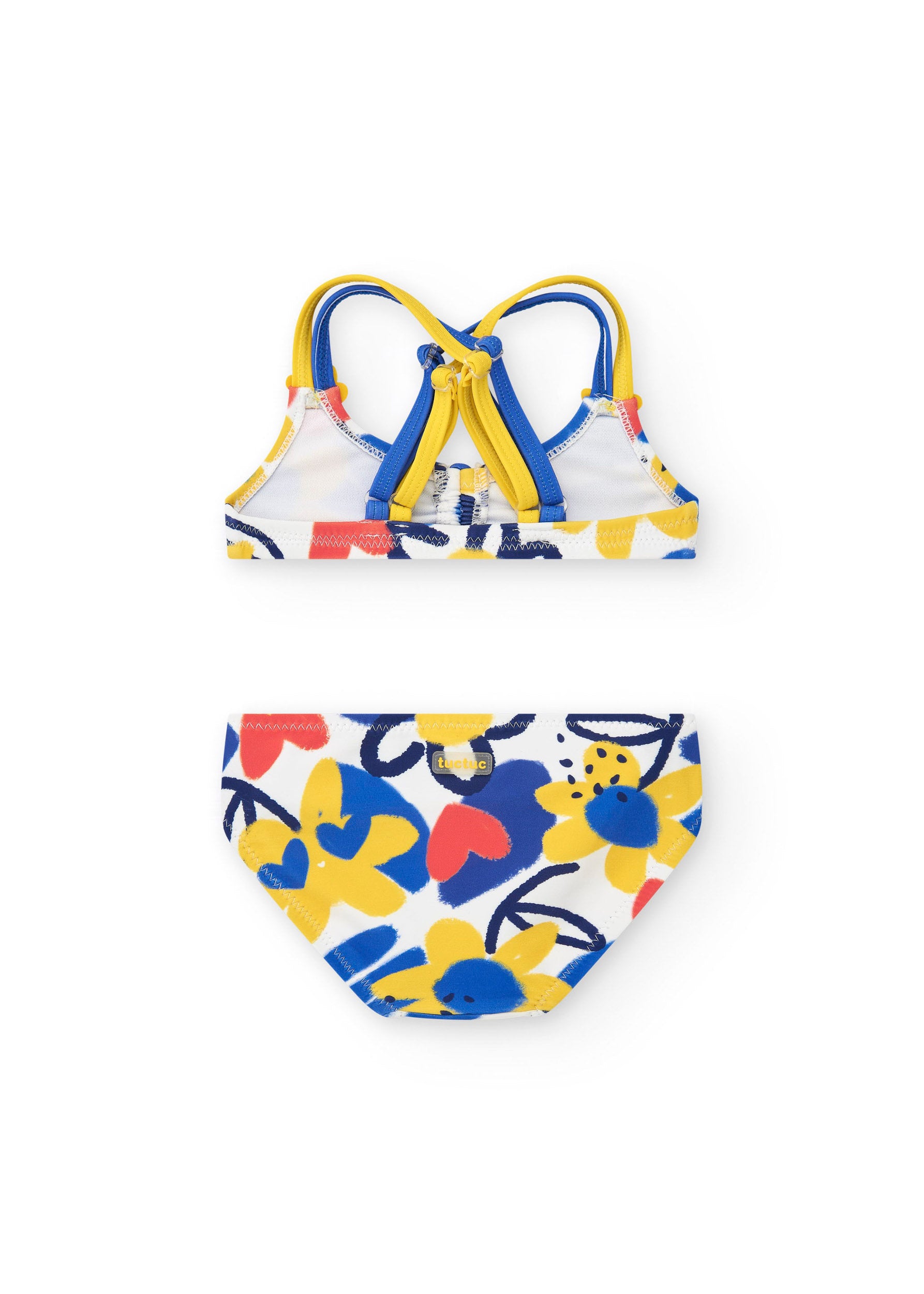 Tuc Tuc Costume Bikini Giallo/Blu per Neonate