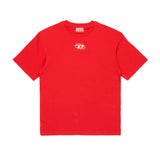 Diesel Kids Red T-shirt with Metallic Oval D Logo