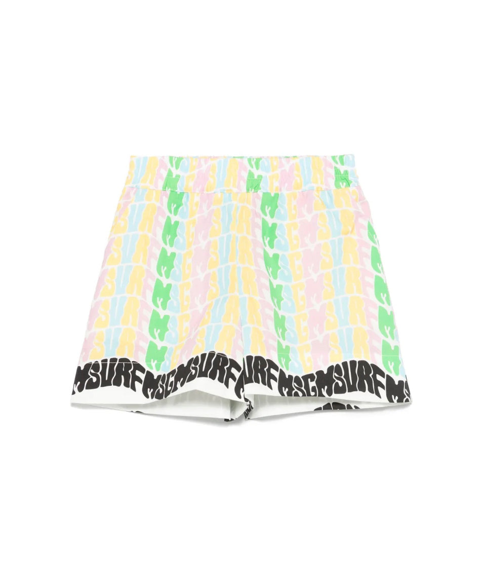 MSGM Kids Shorts Multicolor per Bambine