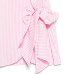 MSGM Kids Abito Rosa a Righe per Bambine (dettaglio)