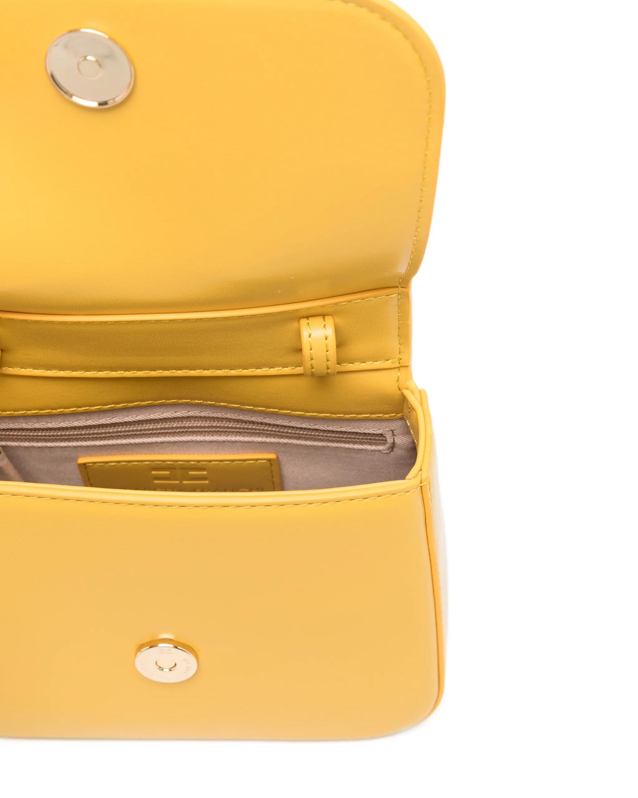 Elisabetta Franchi La Mia Bambina Borsetta a Tracolla Avorio con Applizazioni Mini Loghi per Bambine