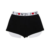 N°21 Kids Short in Felpa Nero