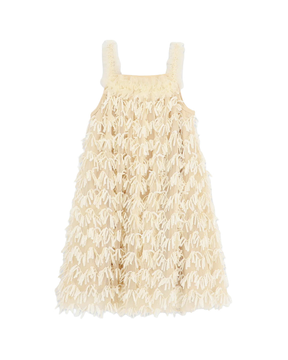 Angel's Face Kids Alison Abito Champagne con Tulle per Bambine