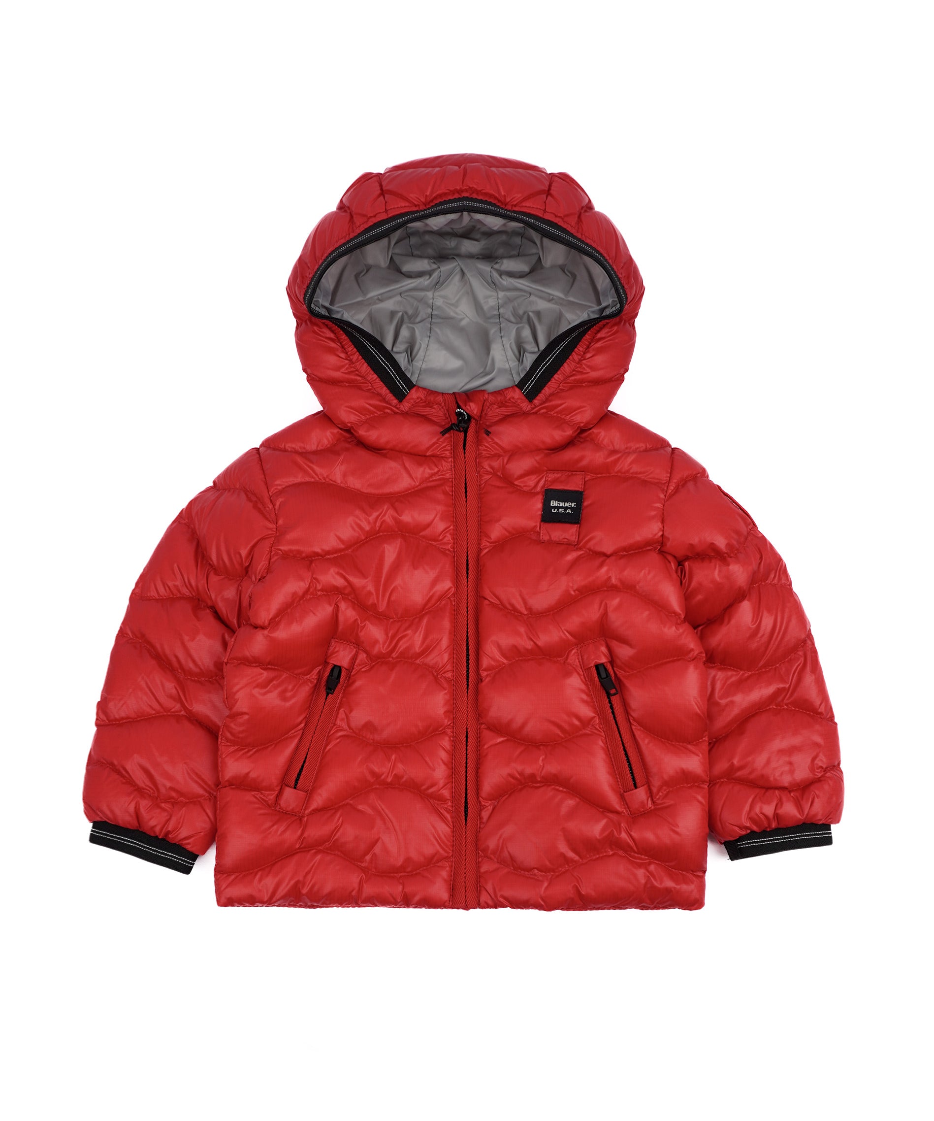 Blauer Kids Giubbino Rosso Unisex con Cappuccio Bryant Baby per Neonati