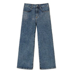 Twinset Kids Pantalone in Denim con Strass per Bambine