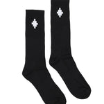 Marcelo Burlon County Of Milan Kids Calzini Neri Unisex con Logo per Bambini