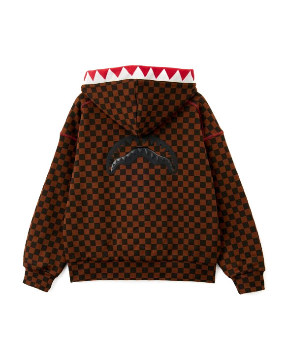 Sprayground Kids Felpa con Cappuccio Marrone per Bambini