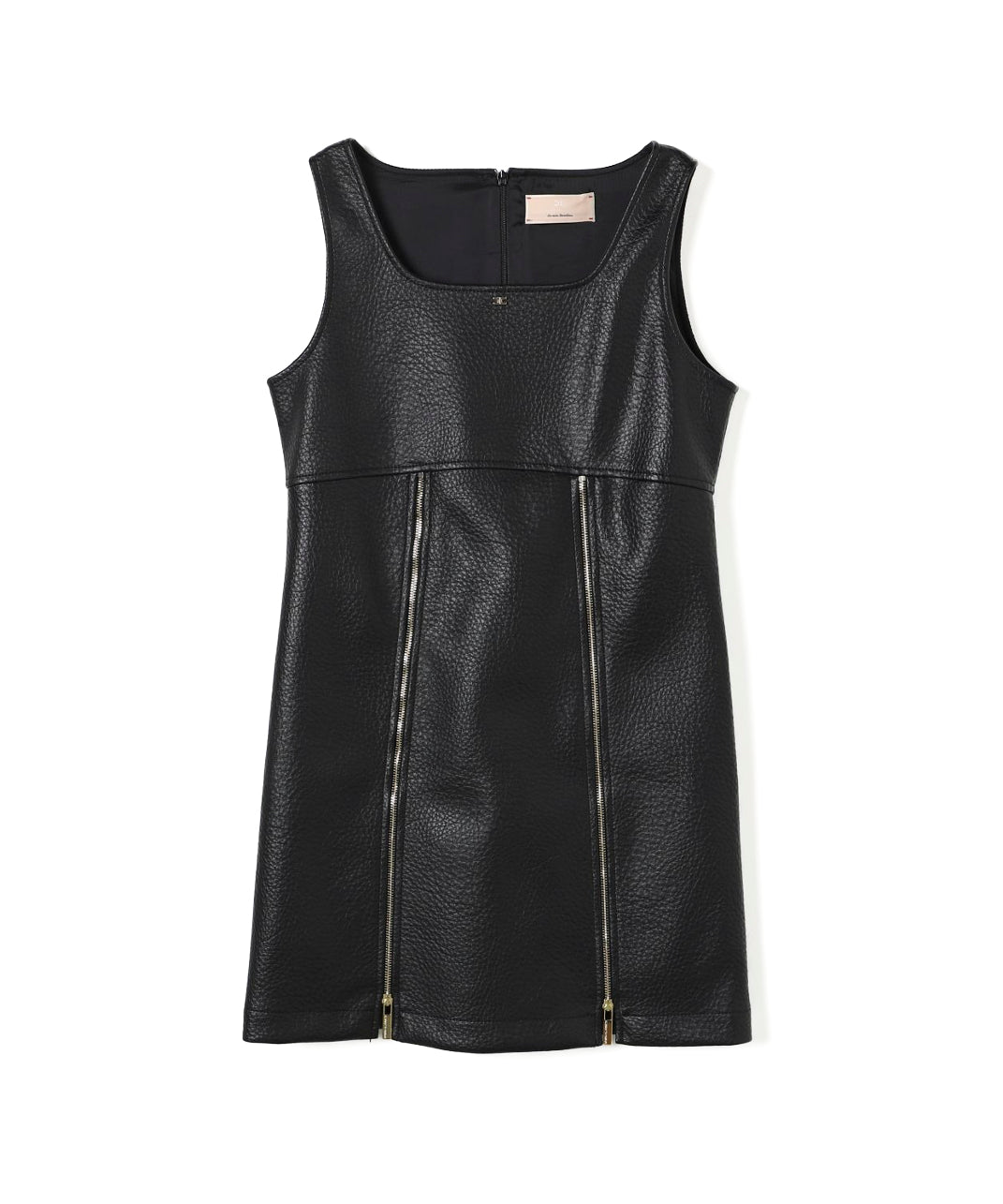 Elisabetta Franchi La Mia Bambina Abito Nero in Eco Pelle per Bambine
