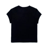 Diesel Kids Black T-Shirt with Oval D Logo for Girls