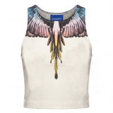Marcelo Burlon County of Milan Kids Canotta Cocco con Stampa per Bambini