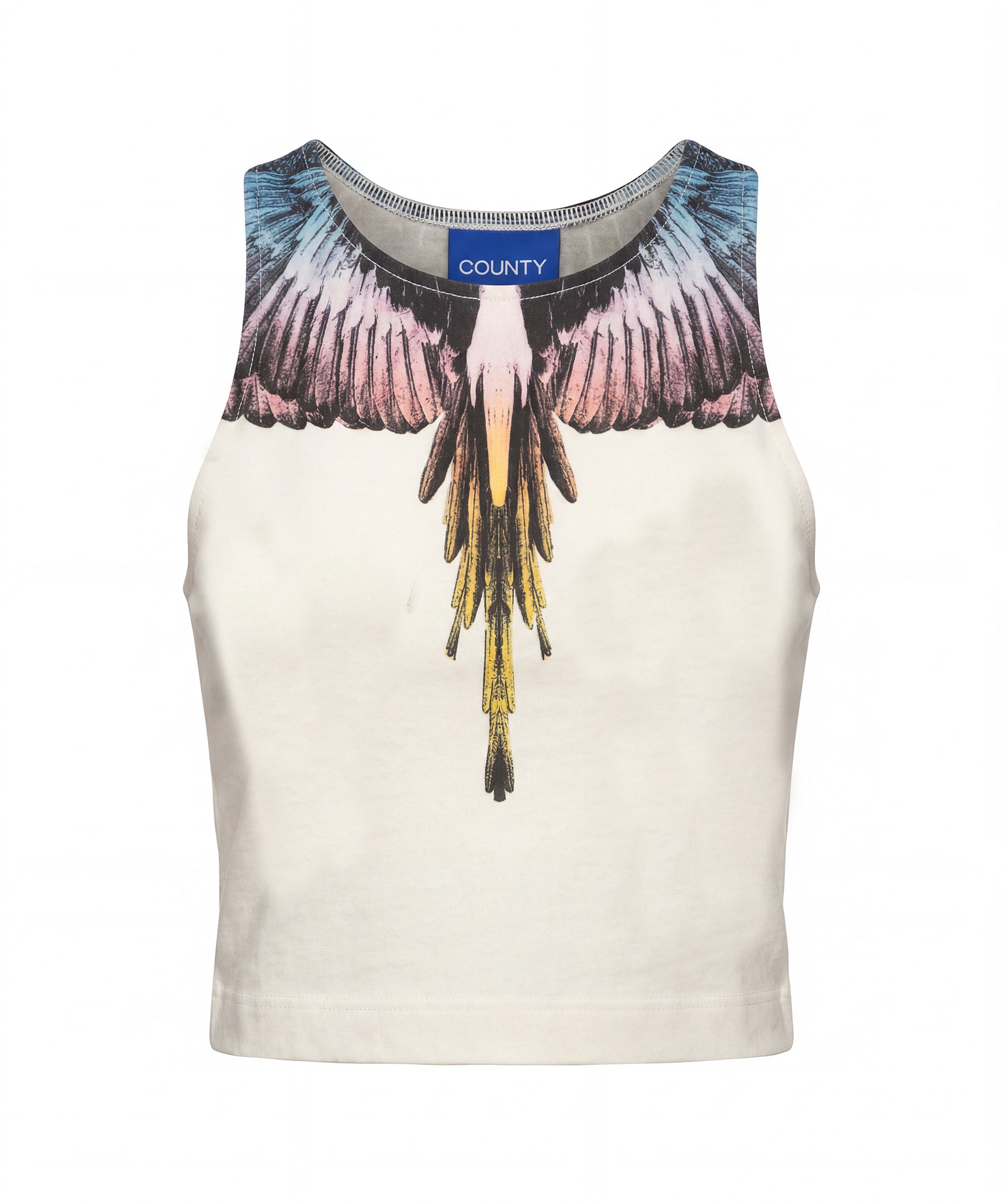 Marcelo Burlon County of Milan Kids Canotta Cocco con Stampa per Bambini