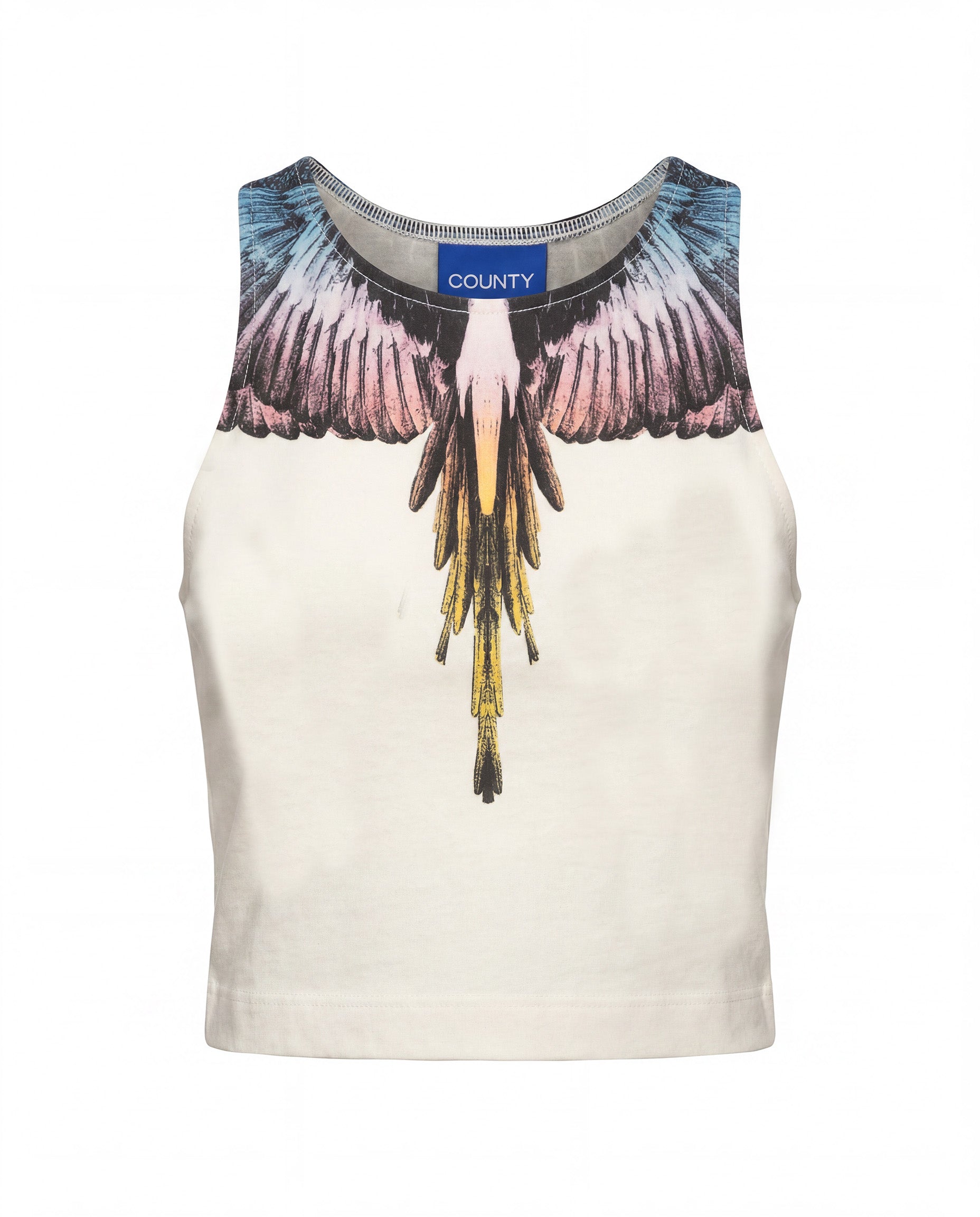 Marcelo Burlon County of Milan Kids Canotta Cocco con Stampa per Bambini