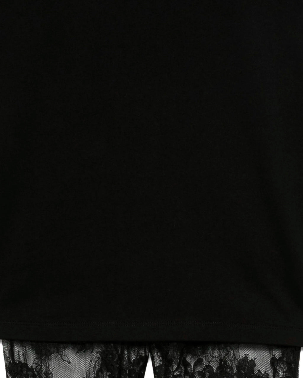 Pinko Kids Tuta in Pizzo Nera con T-shirt per Bambine