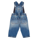 Diesel Kids Salopette in Denim con Lavaggio Medio e Logo per Neonati