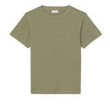 Lacoste Kids T-Shirt Verde Militare con Logo Unisex