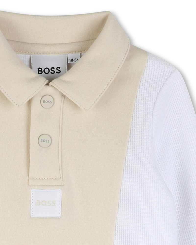 Boss Kids Tutina Bianco/Beige per Neonati