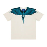 Marcelo Burlon County of Milan Kids T-Shirt Cocco Stampa Ali Celeste per Bambini