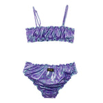 Effek Costume Bikini a Fascia Fantasia Viola per Bambine
