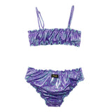 Effek Costume Bikini a Fascia Fantasia Viola per Bambine