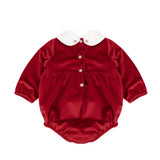 Deolinda Pagliaccetto Rosso con Motivo Frontale per Neonate