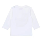 Diesel Kids T-Shirt Bianco con Stampa per Neonati