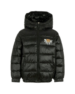 Moschino Kids Giubbino Nero con Logo