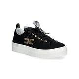 Elisabetta Franchi La Mia Bambina Sneakers Nero con Logo per Bambine