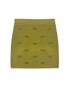 Elisabetta Franchi Kids Gonna Iguana con Motivo Multilogo Strass per Bambine