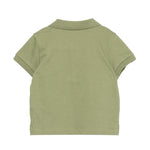 Moschino Kids Polo Verde con Logo Teddy Bear per Neonati