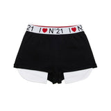 N°21 Kids Short in Felpa Nero