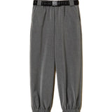 Twinset Kids Grey Joggers with Belt for Girls