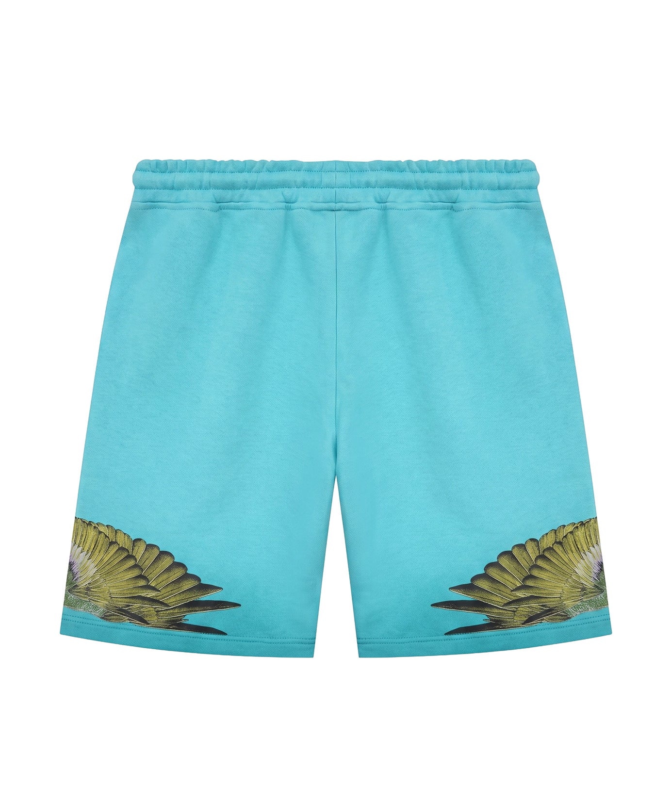 Marcelo Burlon County of Milan Kids Bermuda Petrolio con Stampa per Bambini