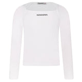 Patrizia Pepe Kids T-Shirt Bianco con Logo per Bambine