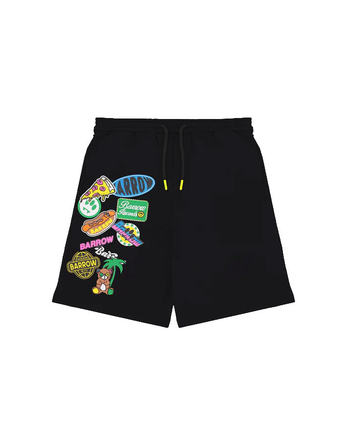 Barrow Kids Short Nero Fantasia Toppe Unisex