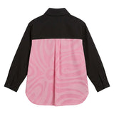 Emilio Pucci Kids Camicia Nero e Rosa per Bambine