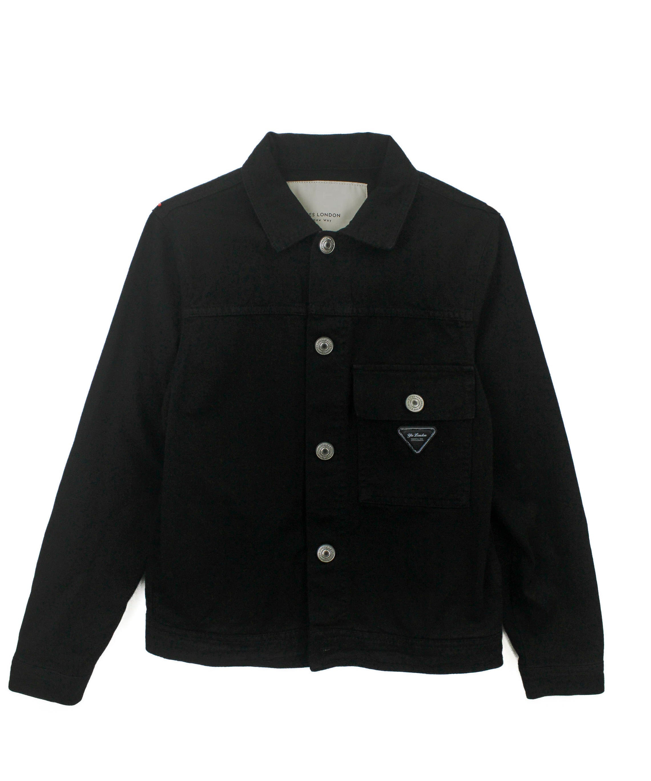Yes London Giubbino Denim Nero per Bambini